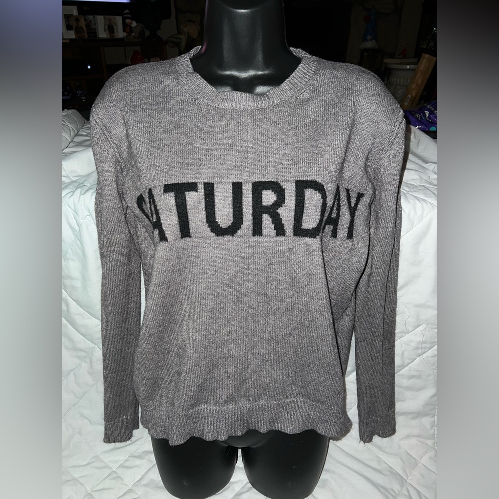 Luna “Saturday” Crewneck Knit Sweater